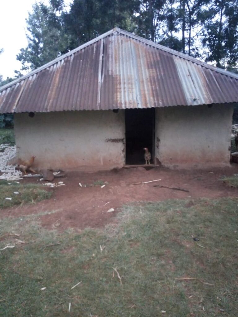 An early shelter building at Lord Has Mercy Orphanage
